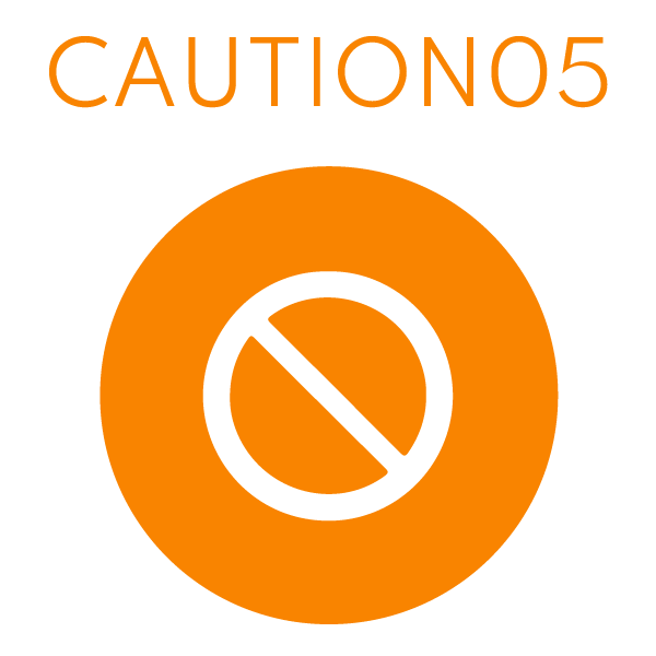 CAUTION5　クリーニング不可なもの