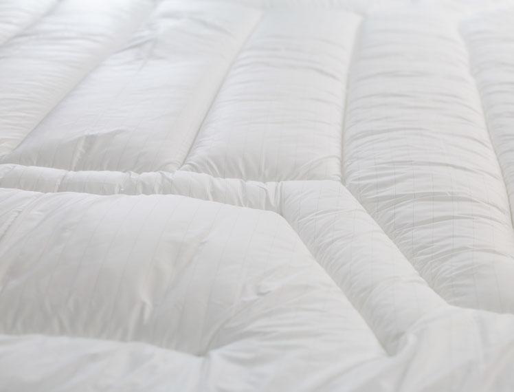 身体にフィットするキルティング